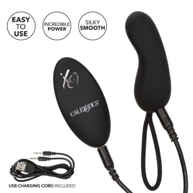 Calexotics Silicone Remote Rechargeable Curve Vibrator